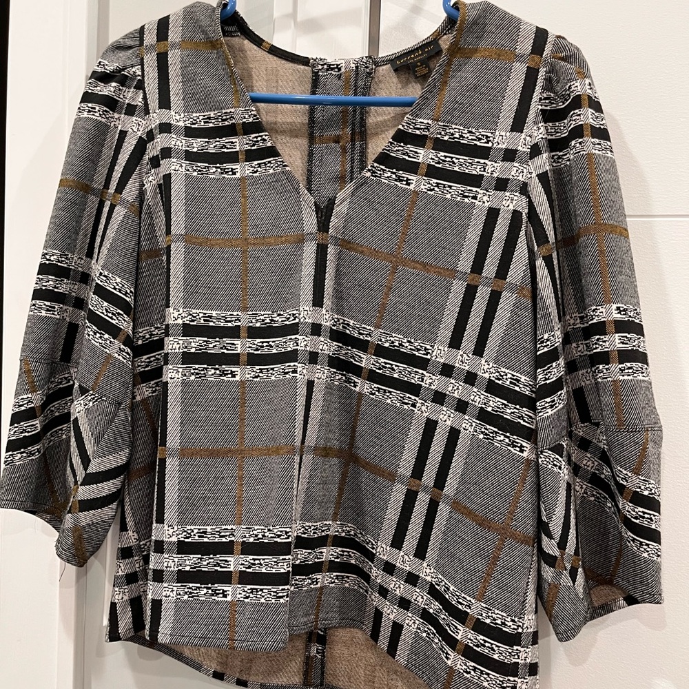 Great top for the office - plaid